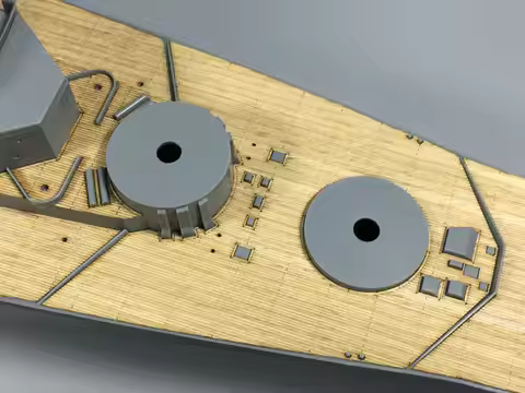 1/350 Scale Wooden Deck for Tamiya 78013 Bismarck Battleship Model CY350008