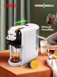 Hibrew Multiple Capsule Coffee Machine, Hot/Cold Dolce Gusto Milk Nespresso Capsule ESE Pod Ground Coffee Cafeteria 19Bar 5 In 1