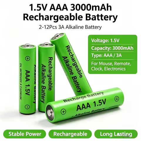 1.5V AAA 3000mAh Batteries 2-12Pcs 3A Rechargeable Alkaline Battery for Mouse Remote Computer Clocks