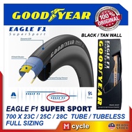 Goodyear Eagle F1 Super Sport 700c Road Bike Tire 25c 28c Clincher Tubeless Black Tan Wall Roadbike Racing Bikes Tyre