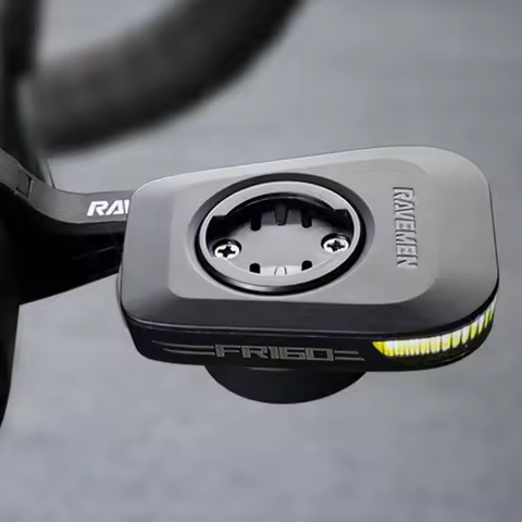 RAVEMEN FR160 LED Bike Front Light USB Rechargeable Daytime Headlight AOM01 Mount Bracket For Garmin