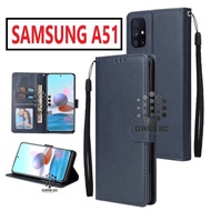 Case SAMSUNG A51 FLIP WALLET LEATHER SOFTCASE PREMIUM LEATHER WALLET FLIP COVER COVER Open Close FLIP CASE SAMSUNG A51