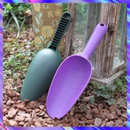 [TY] Soil Scoop High Durability Grip Comfortable Ergonomic Handle Scale Mark Design Wide Application Loosening Soil Plastic Potting Soil Scoop Garden Shovel Digging Tool Home Suppl