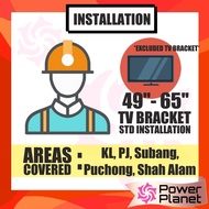 TV Bracket Wall Mount Standard Installation ( 43" - 65" )  KL AREA