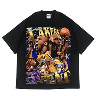 Kobe Shaq Lakers 3 Peat Oversized HEAVYWEIGHT 16s Black Popular T-Shirt