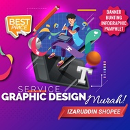 Graphic Design Service Murah (Banner,Bunting,Pamphlet)