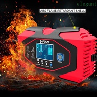ELEGANT Pulse Repair Charger Fast Charging Battery Charger Lead Acid LED Touch Screen Battery Repair