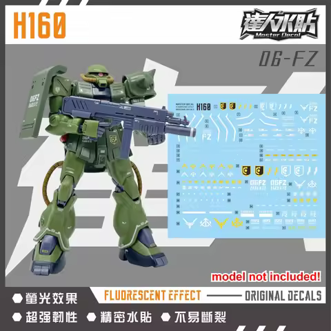 Master Water Decal Model Fluorescent High Precision DIY Accessories H160 for HGUC0080 1/144 MS-06FZ 