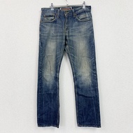 Levi's 514 กางเกงยีนส์ ซิปหน้า สีอินดิโก้ ไซส์ W31 สินค้ามือสอง