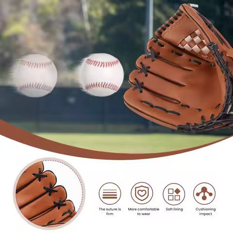 Outdoor Sport Baseball Glove Softball Practice Equipment Size 9.511.5/12.5 Left Hand For Kids/Adults