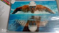 ㊣~所羅門裝備網~㊣游泳健將 菲爾普斯Michael Fred Phelps II簽名照（附國際證書）