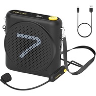 7RYMS WA1 Wireless Voice Amplifier for Teachers with Headset Microphone, Wireless Portable Amplifier