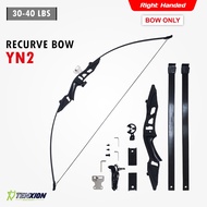 TenXion Archery YN2 Recurve Long Bow 30-40LBS Metal Riser Arrows Shooting Compound Sight Rest
