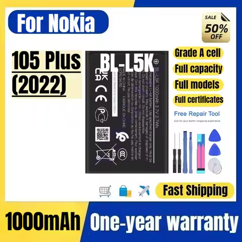 BL-L5K for Nokia 105 Plus (2022) Mobile Phone Battery High Quality High Capacity Replacement Bateria