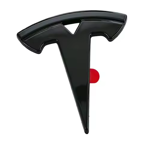 5.4x5.4cm ABS Car Steering Wheel Emblem Decals Sticker Badge for Tesla Model 3 S Model X Y Roadster 