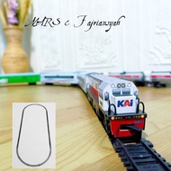 Mainan Miniatur Kereta Api Lokomotif Cc 201 Rangkaian Gerbong