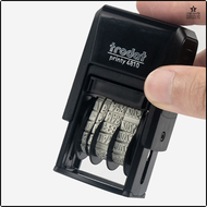 [xhna70] Adjustable Ink Date Stamp Date Stamp - Trodat Self Inking Rubber Stamp Print - Mini Dater 4