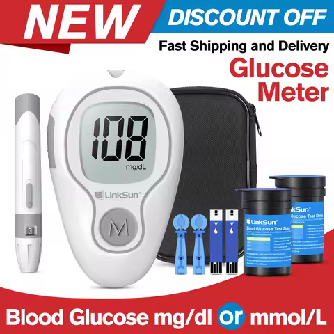 Blood Glucose Monitoring G-425-3 Diabetes Testing Machine Blood Sugar Meter Test Strips 5s Get Resul
