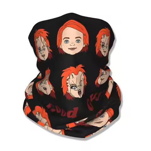 Chucky Good Guys Faces Bandana Neck Cover Printed Horror Movie Balaclavas Face Mask Scarf Warm Headb