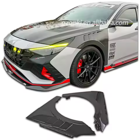 for 2021-2022 Hyundai Elantra Carbon Fenders Fenders Diffuser Elantra Body Kit Carbon Fenders Wide B