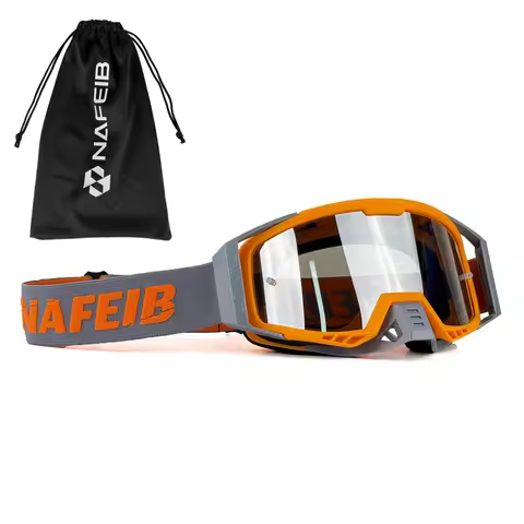 NAFEIB Motorcycle Sunglasses Men Motocross Safety Protective MX Night Vision Helmet Goggles Fashion 