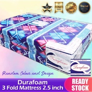 3-Fold Durafoam Mattress – 2.5” (6cm) | Single Bed Size (3' x 6') / Tilam Lipat 3 Durafoam – 2.5 Inc