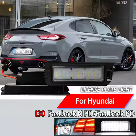 2Pcs LED Number License Plate Lights Canbus No Error For Hyundai i30 Fastback PD 2017-up i30 Fastbac