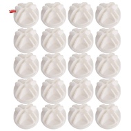 20 Pcs Grid Cube Connector Abs Connectors For Wire Cube Storage Shelving (White)