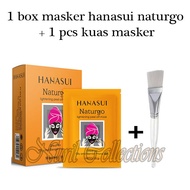 PAKET 1 BOX MASKER NATURGO HANASUI  PLUS KUAS MASKER