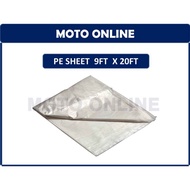 PE SHEET 9FT X 20FT/PLASTIC SHEET/PAINT PLASTIC COVER