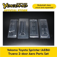 Yokomo Toyota Sprinter (AE86) Trueno 2-door Aero Parts Set for remote control car (SD-AE86T2P)