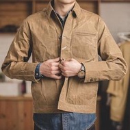 【現貨】馬登工裝 硬漢夾克 系復古 油蠟帆布夾克 阿美咔嘰復刻修身外套男