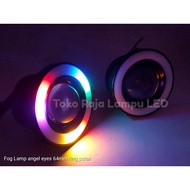 Fog Lamp angel eyes 64 mm RGB rotating ring/spotlight/Led car motorbike