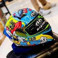 หมวกกันน็อค RAIDEN รุ่น Exon ลาย DAISY แถมชิลด์ *ดำ* รุ่นล่าสุด ราคา 1490.- Motorcycle มอเตอร์ไซค์