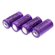 Factory Batch 16340 Lithium Battery 3.7V Pointed 2700mAh E-commerce Flashlight Laser Pen Lithium Bat
