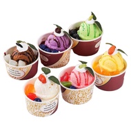 【Direct from Japan】Set of 6 ice cream-style food replicas for interior decoration, photography, and 