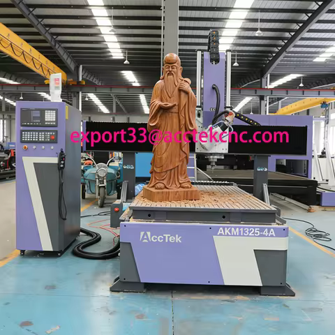 China Made Fast Speed CNC 1325 Wood Working Machine Cnc Router 4x8 Ft 3D Cnc Wood Carving Machine 4 