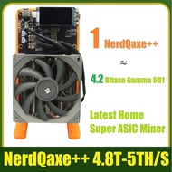 Bitaxe NerdQaxe++ BTC Solo Miner 4.8T-5TH/S 80W 4XBM1370 ASIC Chip Open Source Bitcoin Crypto Miner 