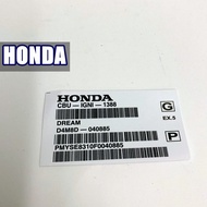 STICKER EKOR EX5 DREAM STICKER BARCODE DREAM STICKER BAR CODE EX5 STICKER BARKOD EX5 DREAM STICKER B