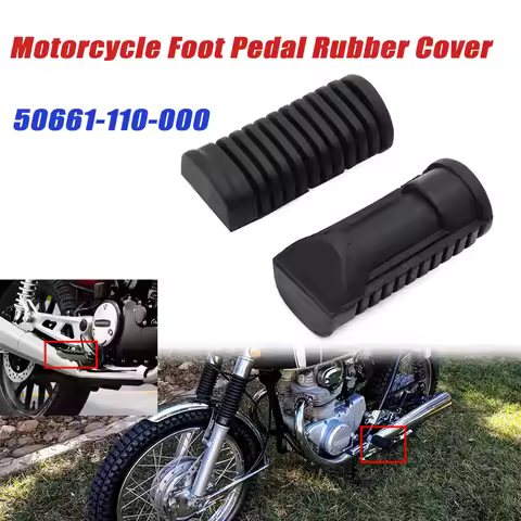 For Honda CT90 CL77 CB CL100 125 175 350 450 Motorcycle Rubber Nonslip Footrest Pedal Foot Peg Cover