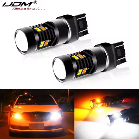 Extremely Bright 3030 Chipsets White/Yellow 7441 7443 7444 Switchback LED Bulbs with Projector For T