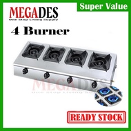 Dapur 4 Burner / Kitchen Gas Stove 4 Burner/ Multi Functional Gas Stove 1pc