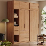 Modern Moving Japanese-Style Small Apartment Sliding Door Wind Door Bedroom Log Simple Solid Wood Wa
