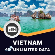 Vietnam 4G Esim Best Price 3 to 10 Days High Speed 4G+Unlimited