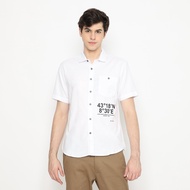 KEMEJA Code Male - Grafity Men's Short Slimfit Shirt Art.02 Oxford Cotton Men Shirt