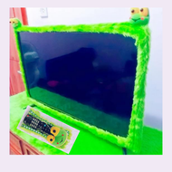 Bando Tv Led 17 - 32 Dan 40 - 43 Inch Terbaru 1 Set Taplak Meja Tv Dan Sarung Remote Bulu Rasfur Tap