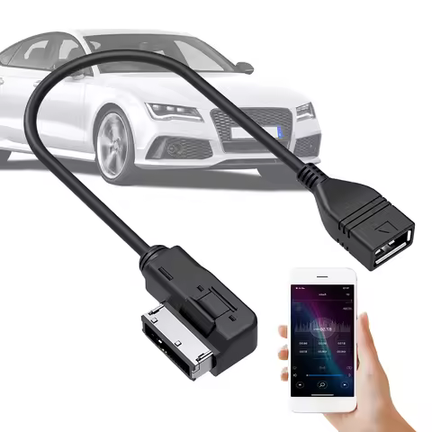 Audio AUX Adapter Data Wire MDI MMI AMI To USB Female Interface USB Aux Cable Adapter for VW for Aud