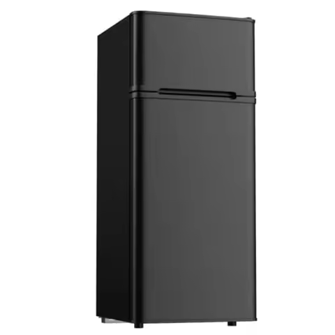 4.5 Cu.Ft. Compact Fridge with Freezer 2 Doors Adjustable Thermostat Energy Saving Mini Refrigerator