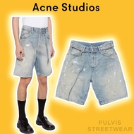 ️[Hight Quality] - ACNE STUDIOS Roland Denim Trafalgar Shorts with belt, Denim Shorts, men's denim S