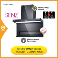 Senz Chimney Hood 1700M3/H L-Shape Wave Motion Sensor Technology SZ-CH3288AC SZCH3288AC SZ-CH9166DC
